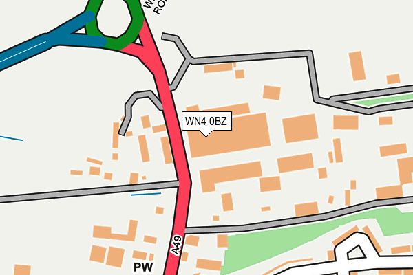 WN4 0BZ map - OS OpenMap – Local (Ordnance Survey) WN4 0BZ map - OS OpenMap – Local (Ordnance Survey)