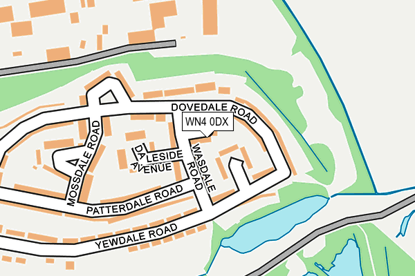 WN4 0DX map - OS OpenMap – Local (Ordnance Survey) WN4 0DX map - OS OpenMap – Local (Ordnance Survey)