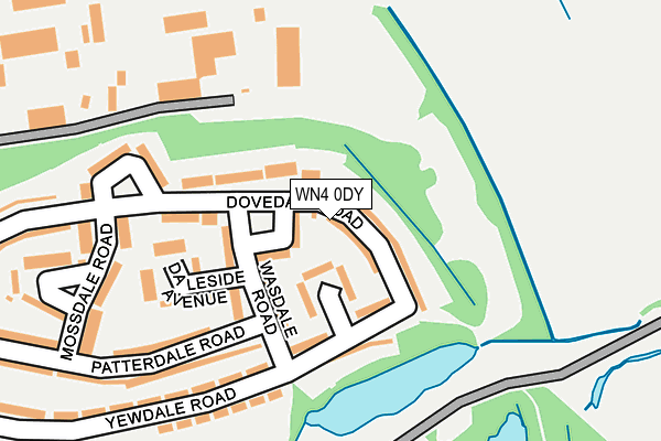 WN4 0DY map - OS OpenMap – Local (Ordnance Survey)