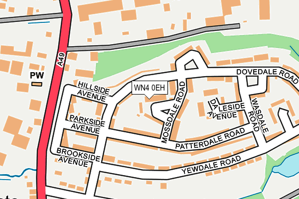 WN4 0EH map - OS OpenMap – Local (Ordnance Survey) WN4 0EH map - OS OpenMap – Local (Ordnance Survey)