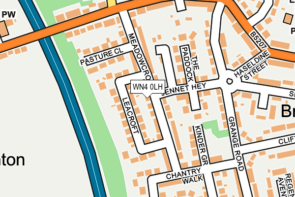WN4 0LH map - OS OpenMap – Local (Ordnance Survey) WN4 0LH map - OS OpenMap – Local (Ordnance Survey)