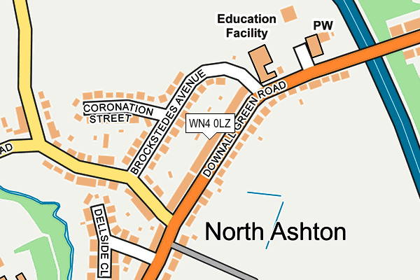 WN4 0LZ map - OS OpenMap – Local (Ordnance Survey) WN4 0LZ map - OS OpenMap – Local (Ordnance Survey)