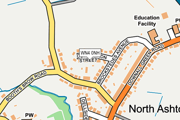 WN4 0NH map - OS OpenMap – Local (Ordnance Survey) WN4 0NH map - OS OpenMap – Local (Ordnance Survey)