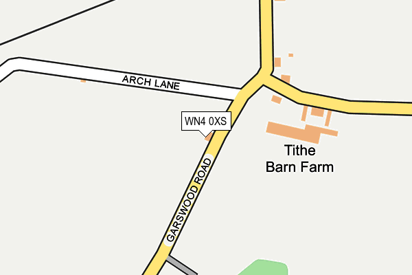 WN4 0XS map - OS OpenMap – Local (Ordnance Survey) WN4 0XS map - OS OpenMap – Local (Ordnance Survey)