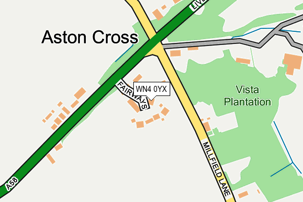 WN4 0YX map - OS OpenMap – Local (Ordnance Survey) WN4 0YX map - OS OpenMap – Local (Ordnance Survey)