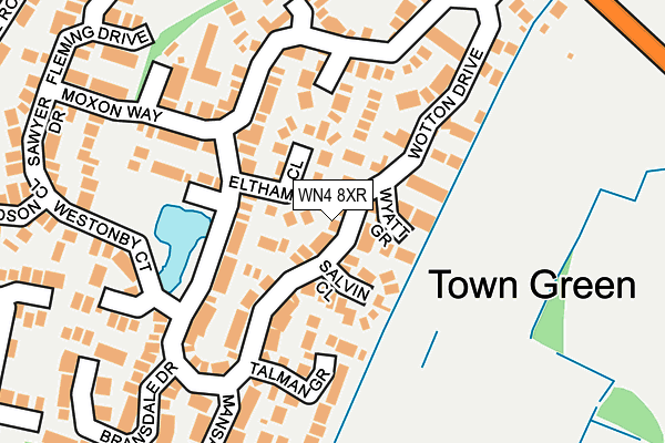 WN4 8XR map - OS OpenMap – Local (Ordnance Survey) WN4 8XR map - OS OpenMap – Local (Ordnance Survey)