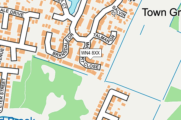 WN4 8XX map - OS OpenMap – Local (Ordnance Survey) WN4 8XX map - OS OpenMap – Local (Ordnance Survey)
