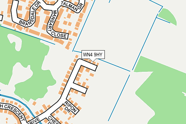 WN4 9HY map - OS OpenMap – Local (Ordnance Survey) WN4 9HY map - OS OpenMap – Local (Ordnance Survey)