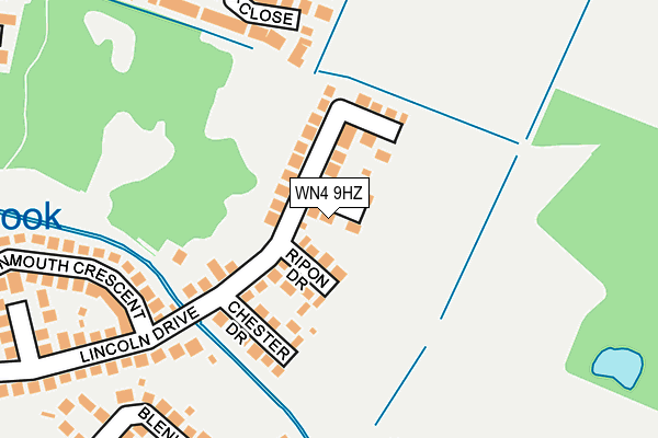 WN4 9HZ map - OS OpenMap – Local (Ordnance Survey) WN4 9HZ map - OS OpenMap – Local (Ordnance Survey)