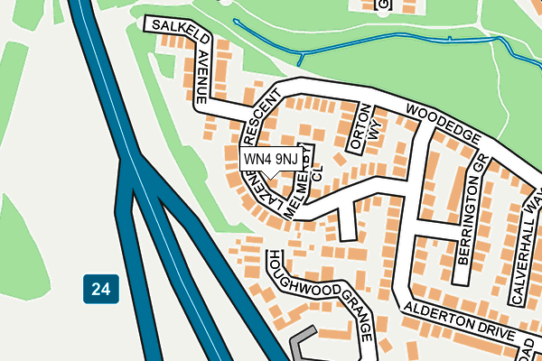WN4 9NJ map - OS OpenMap – Local (Ordnance Survey) WN4 9NJ map - OS OpenMap – Local (Ordnance Survey)
