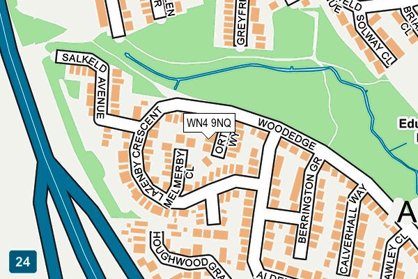 WN4 9NQ map - OS OpenMap – Local (Ordnance Survey) WN4 9NQ map - OS OpenMap – Local (Ordnance Survey)