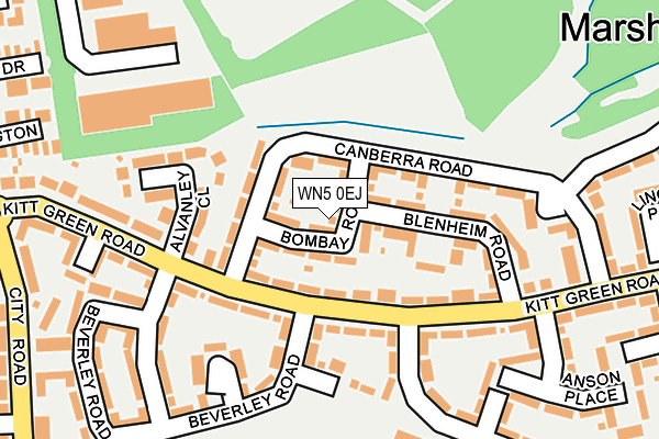 WN5 0EJ map - OS OpenMap – Local (Ordnance Survey) WN5 0EJ map - OS OpenMap – Local (Ordnance Survey)