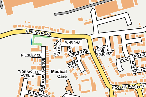 WN5 0HA map - OS OpenMap – Local (Ordnance Survey)