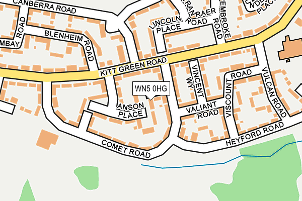 WN5 0HG map - OS OpenMap – Local (Ordnance Survey) WN5 0HG map - OS OpenMap – Local (Ordnance Survey)