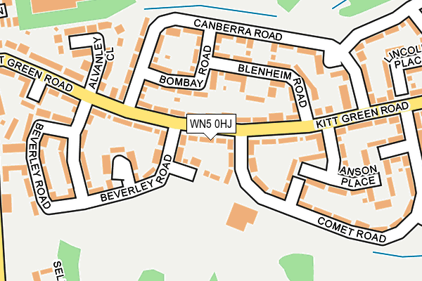 WN5 0HJ map - OS OpenMap – Local (Ordnance Survey) WN5 0HJ map - OS OpenMap – Local (Ordnance Survey)