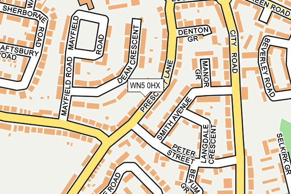 WN5 0HX map - OS OpenMap – Local (Ordnance Survey) WN5 0HX map - OS OpenMap – Local (Ordnance Survey)