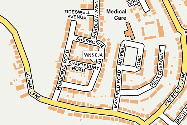 WN5 0JA map - OS OpenMap – Local (Ordnance Survey) WN5 0JA map - OS OpenMap – Local (Ordnance Survey)