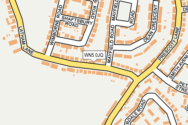WN5 0JQ map - OS OpenMap – Local (Ordnance Survey) WN5 0JQ map - OS OpenMap – Local (Ordnance Survey)