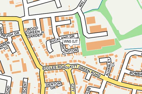 WN5 0JT map - OS OpenMap – Local (Ordnance Survey) WN5 0JT map - OS OpenMap – Local (Ordnance Survey)
