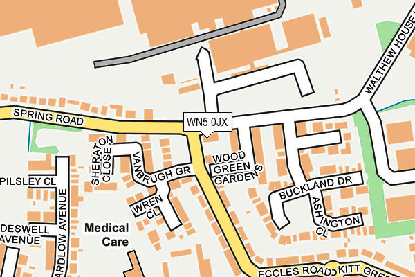 WN5 0JX map - OS OpenMap – Local (Ordnance Survey) WN5 0JX map - OS OpenMap – Local (Ordnance Survey)