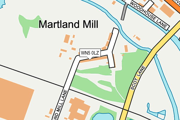 WN5 0LZ map - OS OpenMap – Local (Ordnance Survey) WN5 0LZ map - OS OpenMap – Local (Ordnance Survey)