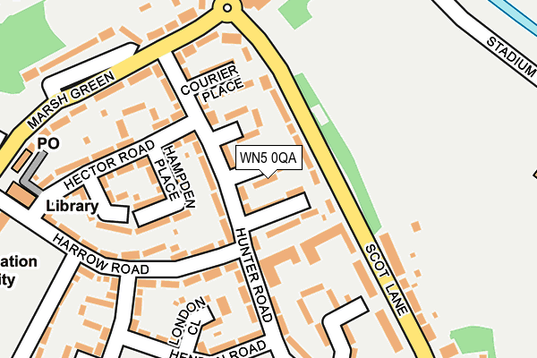 WN5 0QA map - OS OpenMap – Local (Ordnance Survey) WN5 0QA map - OS OpenMap – Local (Ordnance Survey)
