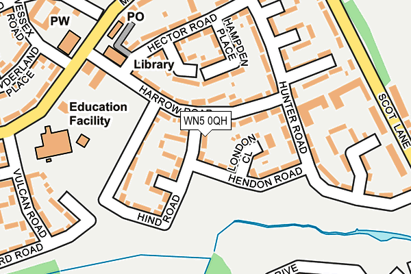 WN5 0QH map - OS OpenMap – Local (Ordnance Survey) WN5 0QH map - OS OpenMap – Local (Ordnance Survey)