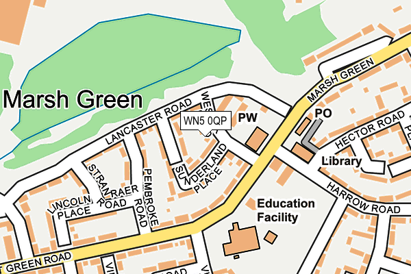 WN5 0QP map - OS OpenMap – Local (Ordnance Survey)