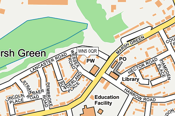 WN5 0QR map - OS OpenMap – Local (Ordnance Survey) WN5 0QR map - OS OpenMap – Local (Ordnance Survey)