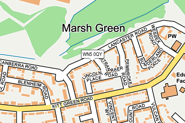 WN5 0QY map - OS OpenMap – Local (Ordnance Survey)