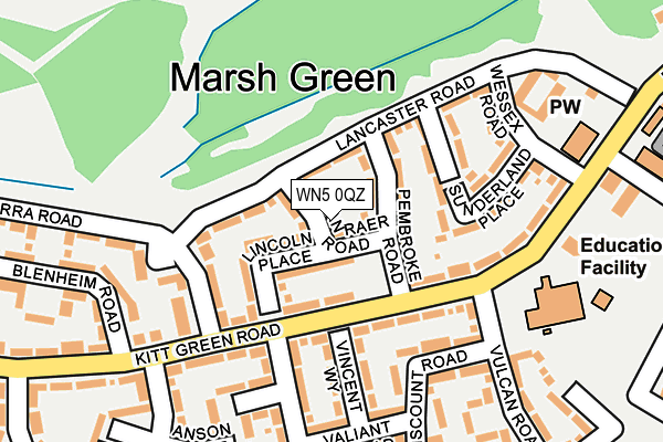 WN5 0QZ map - OS OpenMap – Local (Ordnance Survey) WN5 0QZ map - OS OpenMap – Local (Ordnance Survey)
