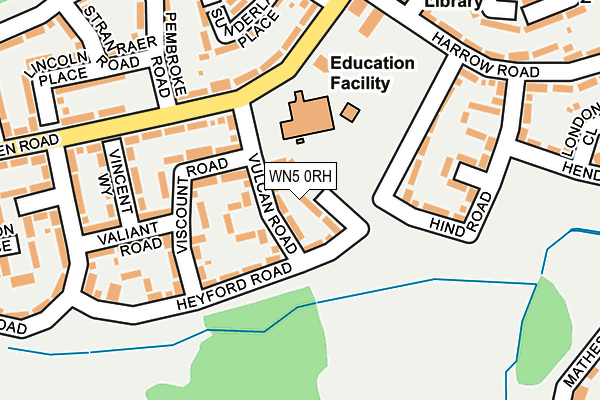 WN5 0RH map - OS OpenMap – Local (Ordnance Survey) WN5 0RH map - OS OpenMap – Local (Ordnance Survey)