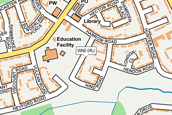 WN5 0RJ map - OS OpenMap – Local (Ordnance Survey)