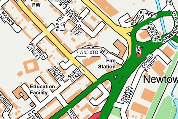 WN5 0TQ map - OS OpenMap – Local (Ordnance Survey) WN5 0TQ map - OS OpenMap – Local (Ordnance Survey)