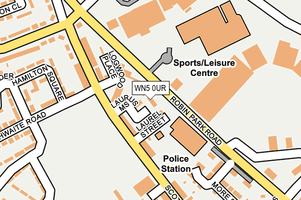 WN5 0UR map - OS OpenMap – Local (Ordnance Survey) WN5 0UR map - OS OpenMap – Local (Ordnance Survey)