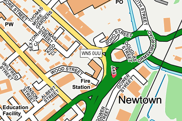 WN5 0UU map - OS OpenMap – Local (Ordnance Survey) WN5 0UU map - OS OpenMap – Local (Ordnance Survey)