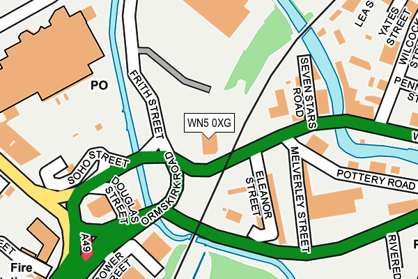 WN5 0XG map - OS OpenMap – Local (Ordnance Survey) WN5 0XG map - OS OpenMap – Local (Ordnance Survey)