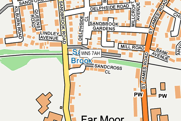 WN5 7AH map - OS OpenMap – Local (Ordnance Survey) WN5 7AH map - OS OpenMap – Local (Ordnance Survey)