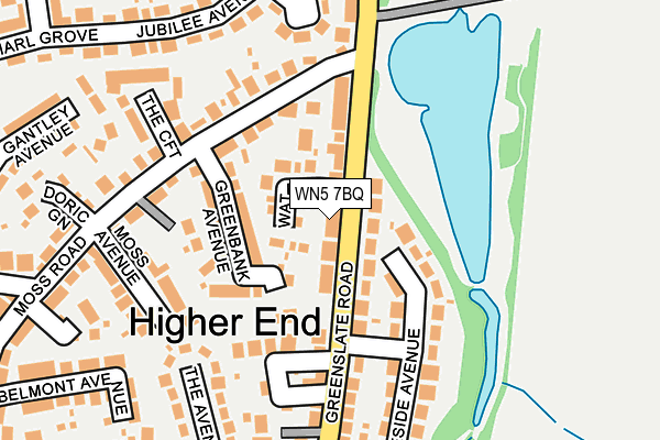 WN5 7BQ map - OS OpenMap – Local (Ordnance Survey) WN5 7BQ map - OS OpenMap – Local (Ordnance Survey)