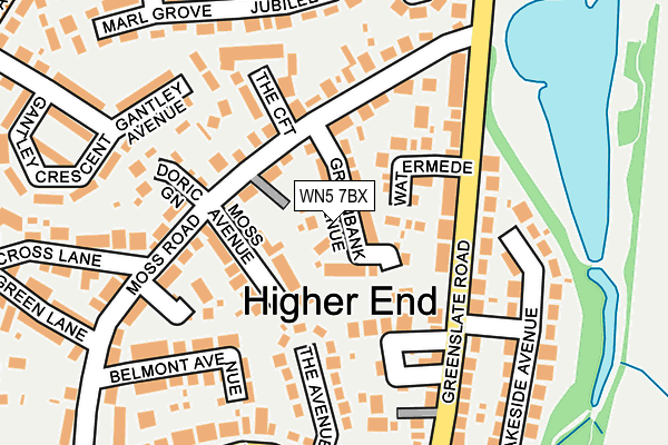 WN5 7BX map - OS OpenMap – Local (Ordnance Survey) WN5 7BX map - OS OpenMap – Local (Ordnance Survey)