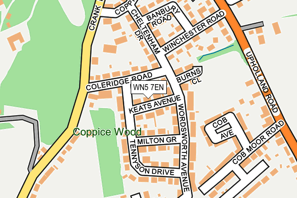 WN5 7EN map - OS OpenMap – Local (Ordnance Survey) WN5 7EN map - OS OpenMap – Local (Ordnance Survey)