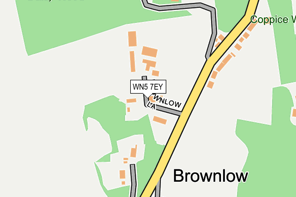 WN5 7EY map - OS OpenMap – Local (Ordnance Survey) WN5 7EY map - OS OpenMap – Local (Ordnance Survey)