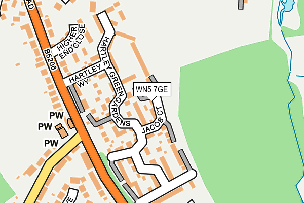 WN5 7GE map - OS OpenMap – Local (Ordnance Survey) WN5 7GE map - OS OpenMap – Local (Ordnance Survey)