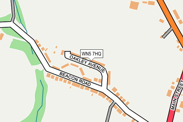 WN5 7HQ map - OS OpenMap – Local (Ordnance Survey) WN5 7HQ map - OS OpenMap – Local (Ordnance Survey)