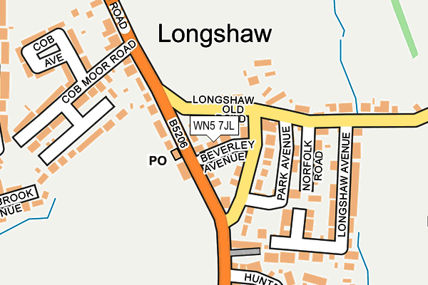 WN5 7JL map - OS OpenMap – Local (Ordnance Survey) WN5 7JL map - OS OpenMap – Local (Ordnance Survey)