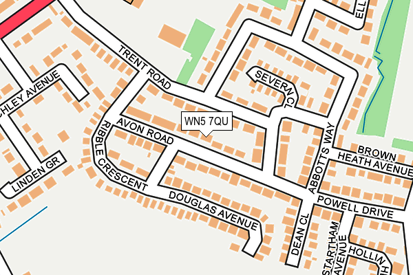 WN5 7QU map - OS OpenMap – Local (Ordnance Survey) WN5 7QU map - OS OpenMap – Local (Ordnance Survey)