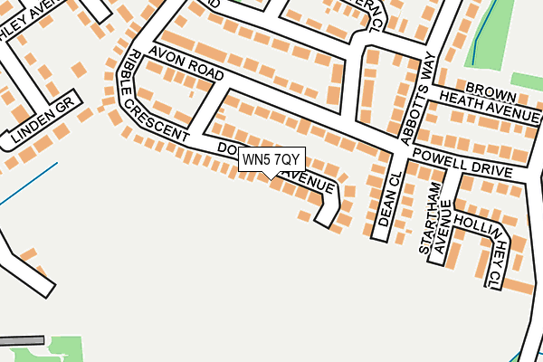 WN5 7QY map - OS OpenMap – Local (Ordnance Survey) WN5 7QY map - OS OpenMap – Local (Ordnance Survey)