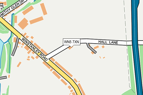 WN5 7XN map - OS OpenMap – Local (Ordnance Survey) WN5 7XN map - OS OpenMap – Local (Ordnance Survey)