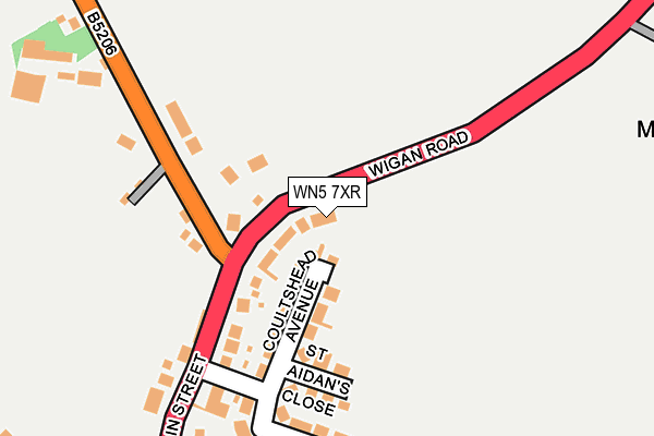 WN5 7XR map - OS OpenMap – Local (Ordnance Survey) WN5 7XR map - OS OpenMap – Local (Ordnance Survey)