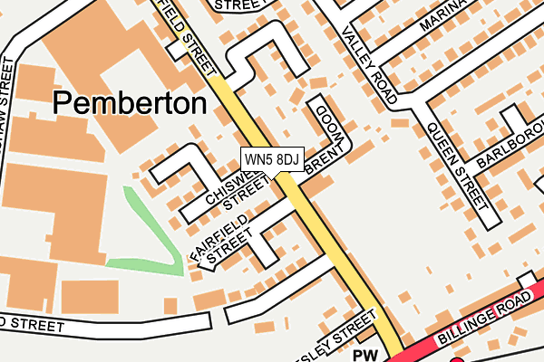 WN5 8DJ map - OS OpenMap – Local (Ordnance Survey) WN5 8DJ map - OS OpenMap – Local (Ordnance Survey)